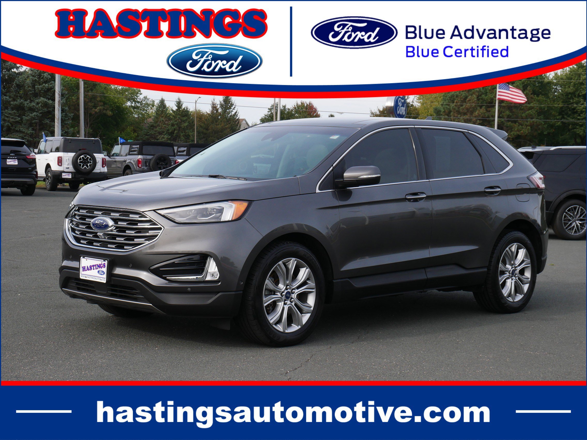 Certified Used 2019 Stone Gray Metallic Ford Titanium image 1