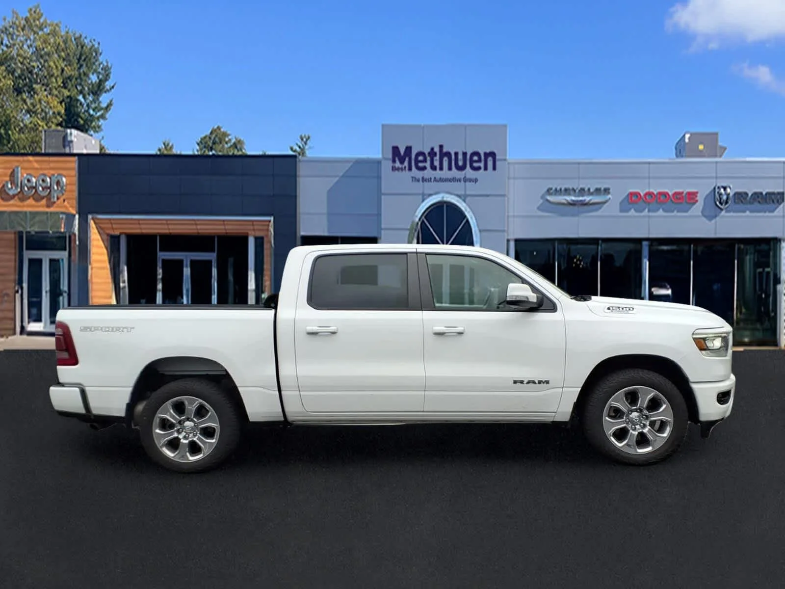Used 2022 Bright White Clearcoat Ram Big Horn image 2