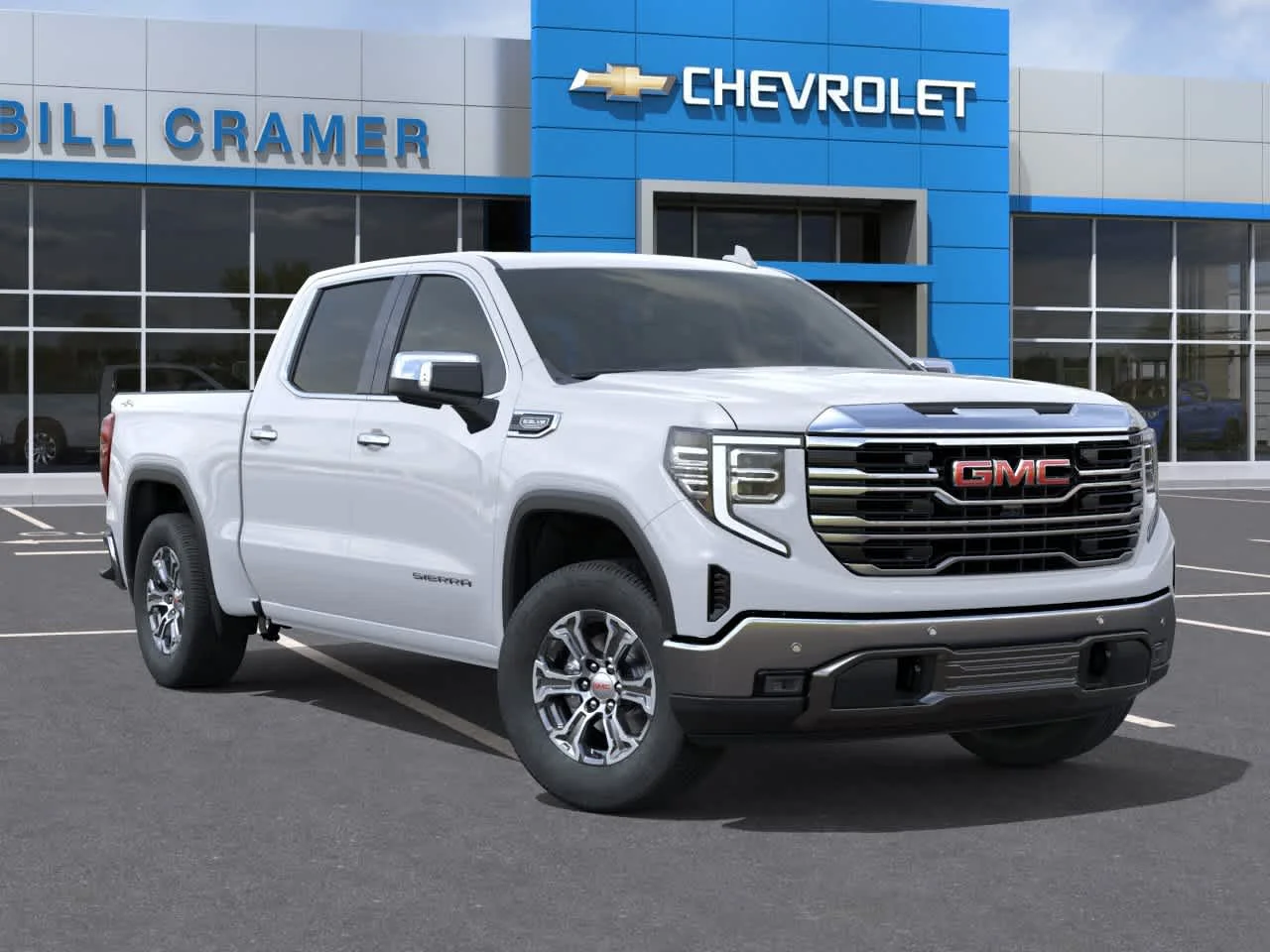 New 2026 Glacier White Tricoat GMC SLT image 7