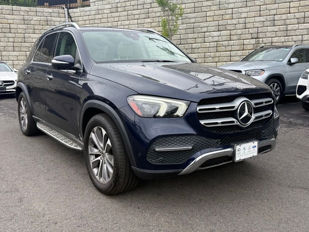 Certified Used 2022 Blue Mercedes-Benz GLE 350 image 1