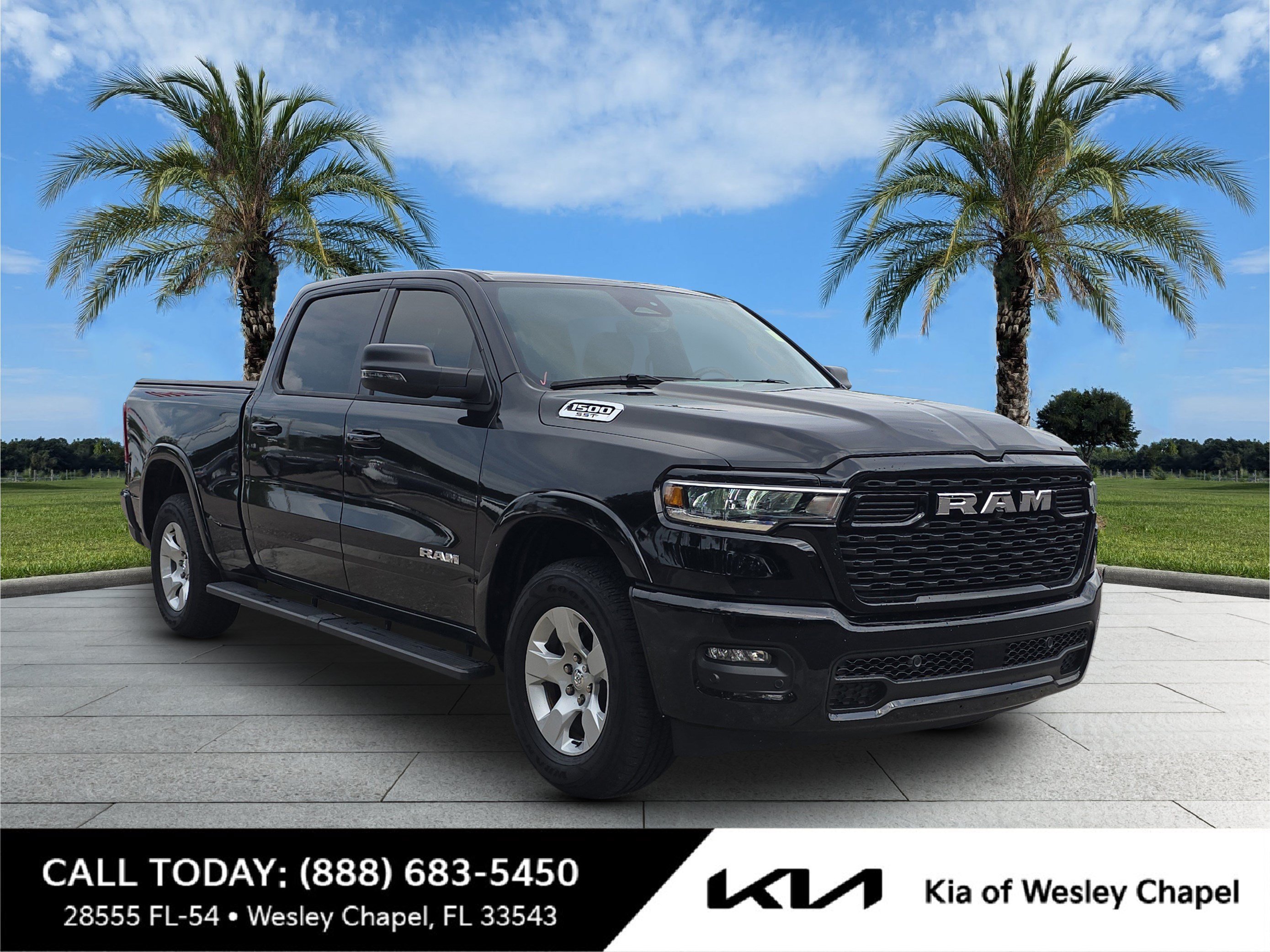 Used 2025 Diamond Black Crystal Pearlcoat Ram Big Horn image 1