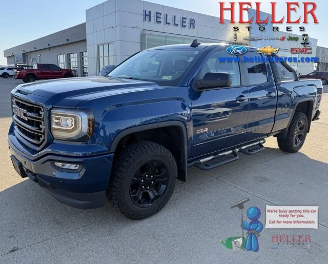 Used 2018 Stone Blue Metallic GMC SLT image 1