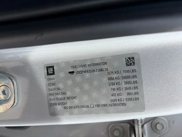 Used 2019 Silver Chevrolet LT Trail Boss image 44