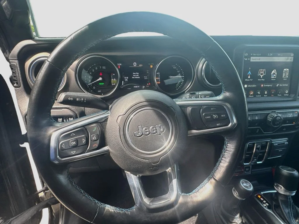 Used 2022 Black Jeep Unlimited Rubicon 4xe image 12