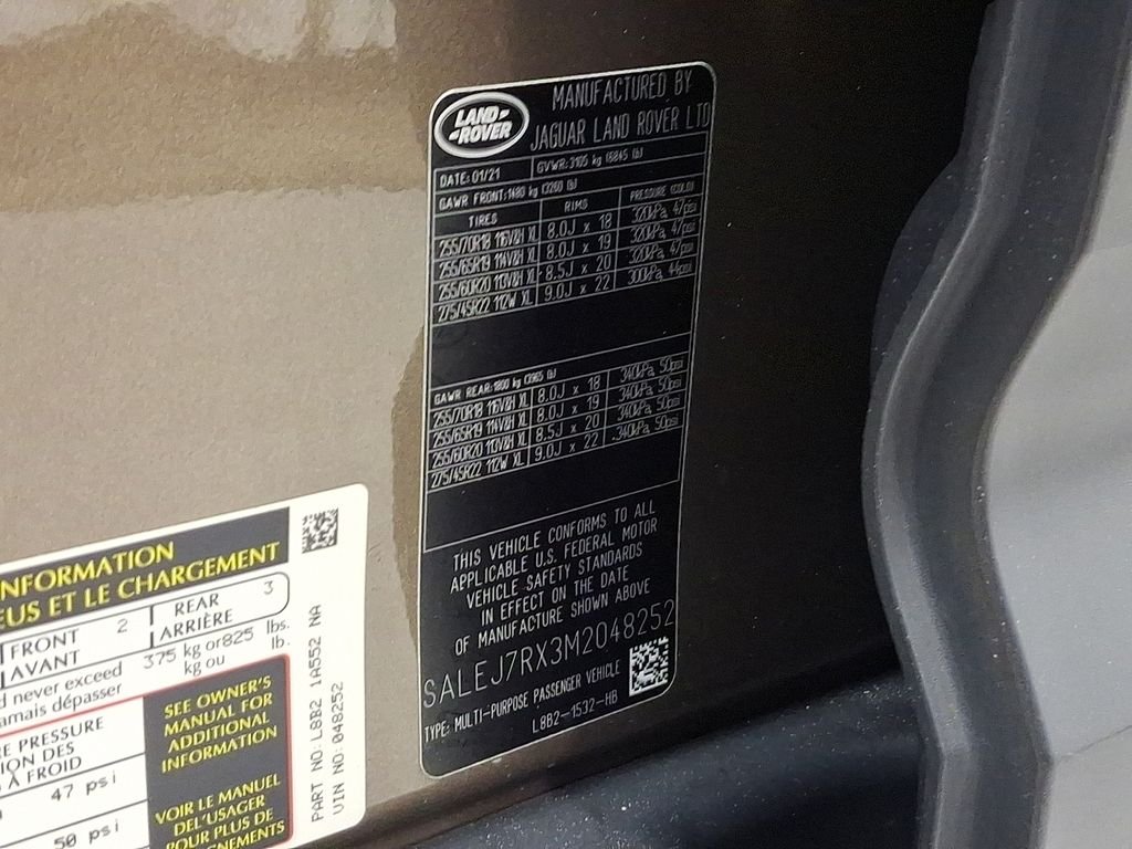 Used 2021 Gondwana Stone Metallic Land Rover S image 28