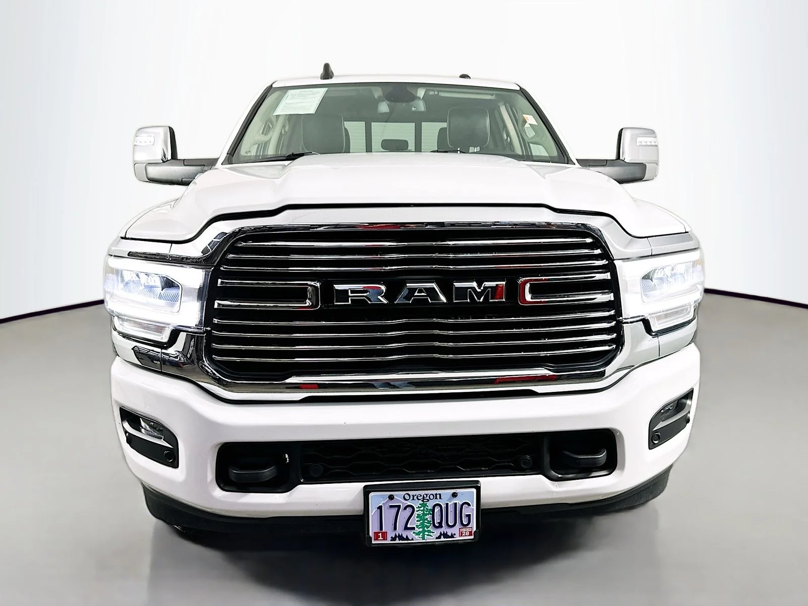 Used 2024 Bright White Clearcoat Ram Laramie image 2