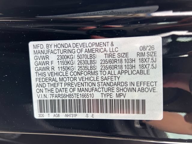 New 2026 Platinum White Honda Sport-L image 17