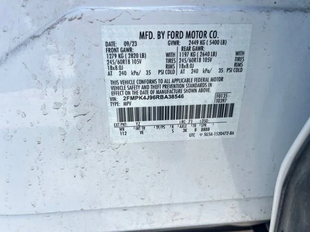 Used 2024 White Ford SEL image 13