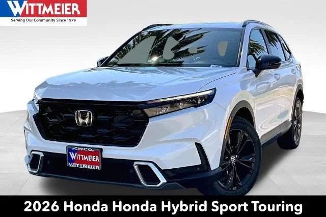 New 2026 Platinum White Pearl Honda AWD Sport Touring Hybrid image 1