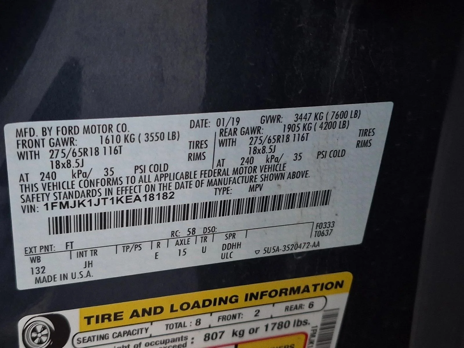 Used 2019 Blue Metallic Ford XLT image 17