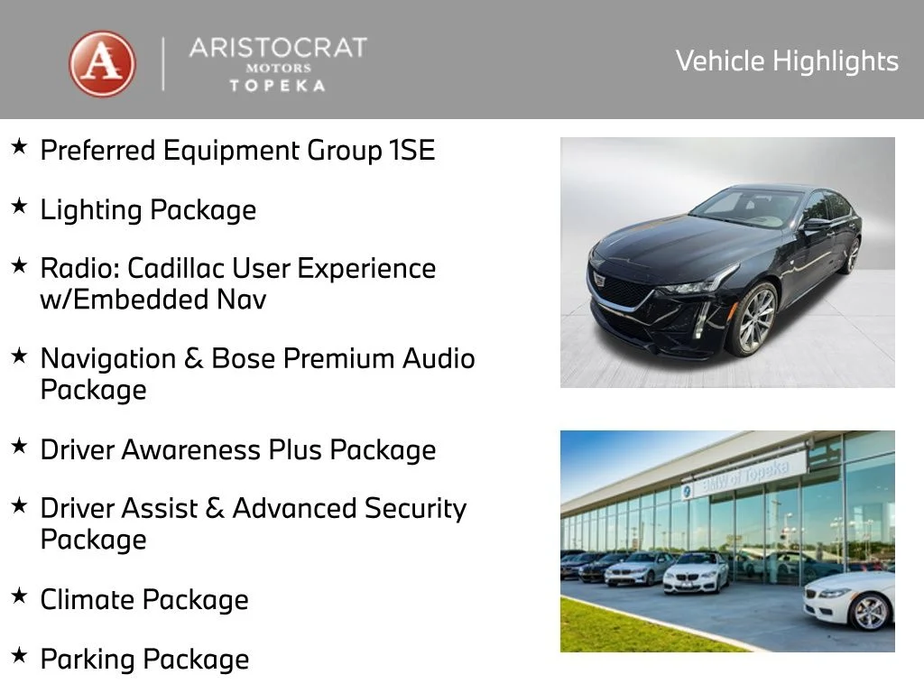 Used 2020 Cadillac CT5 Sport with VIN 1G6DU5RK1L0135406 for sale in Kansas City
