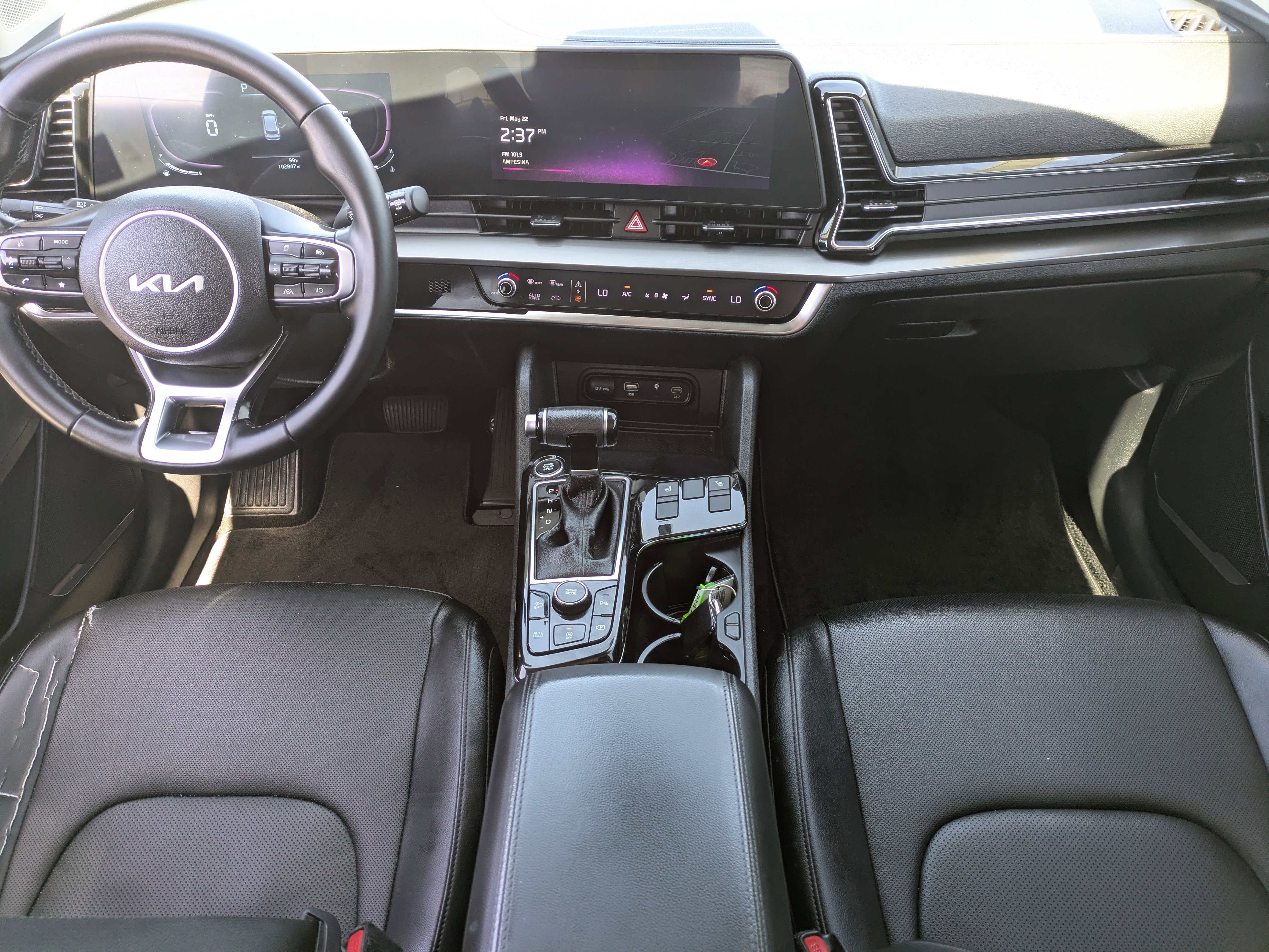 Used 2023 Glacial White Pearl Kia EX image 15