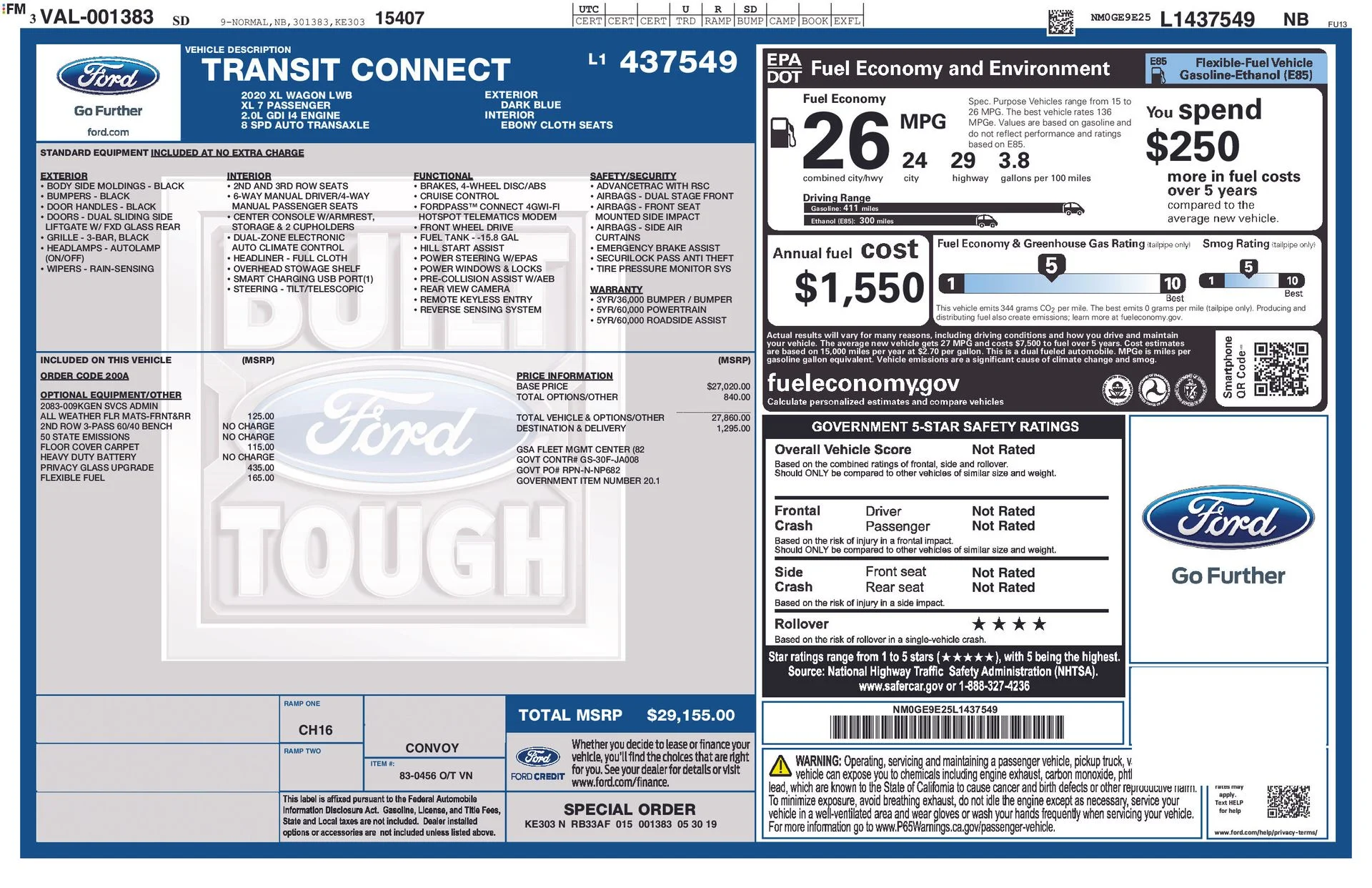 Used 2020 Blue Ford XL image 3