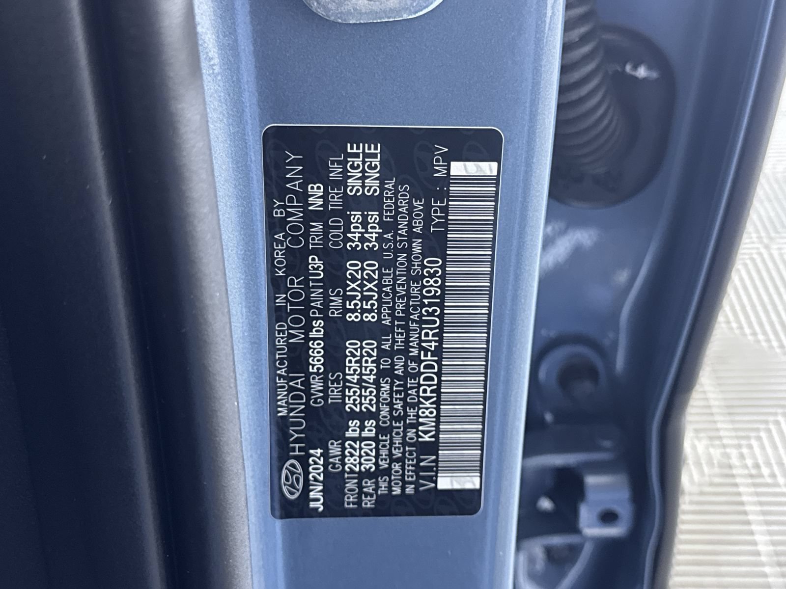 Certified Used 2024 Lucid Blue Hyundai Limited image 12