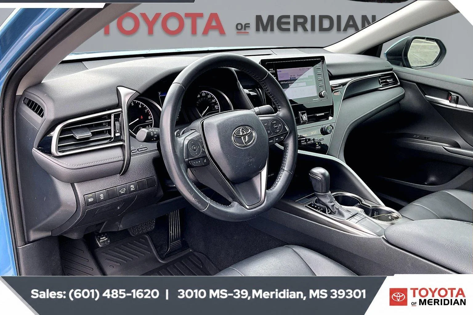 Used 2024 Cavalry Blue Toyota SE image 12