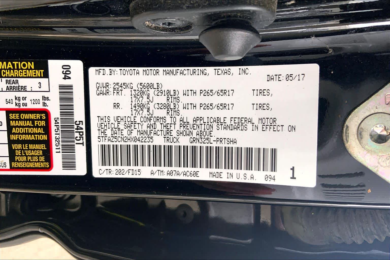 Used 2017 Black Toyota TRD Sport image 31