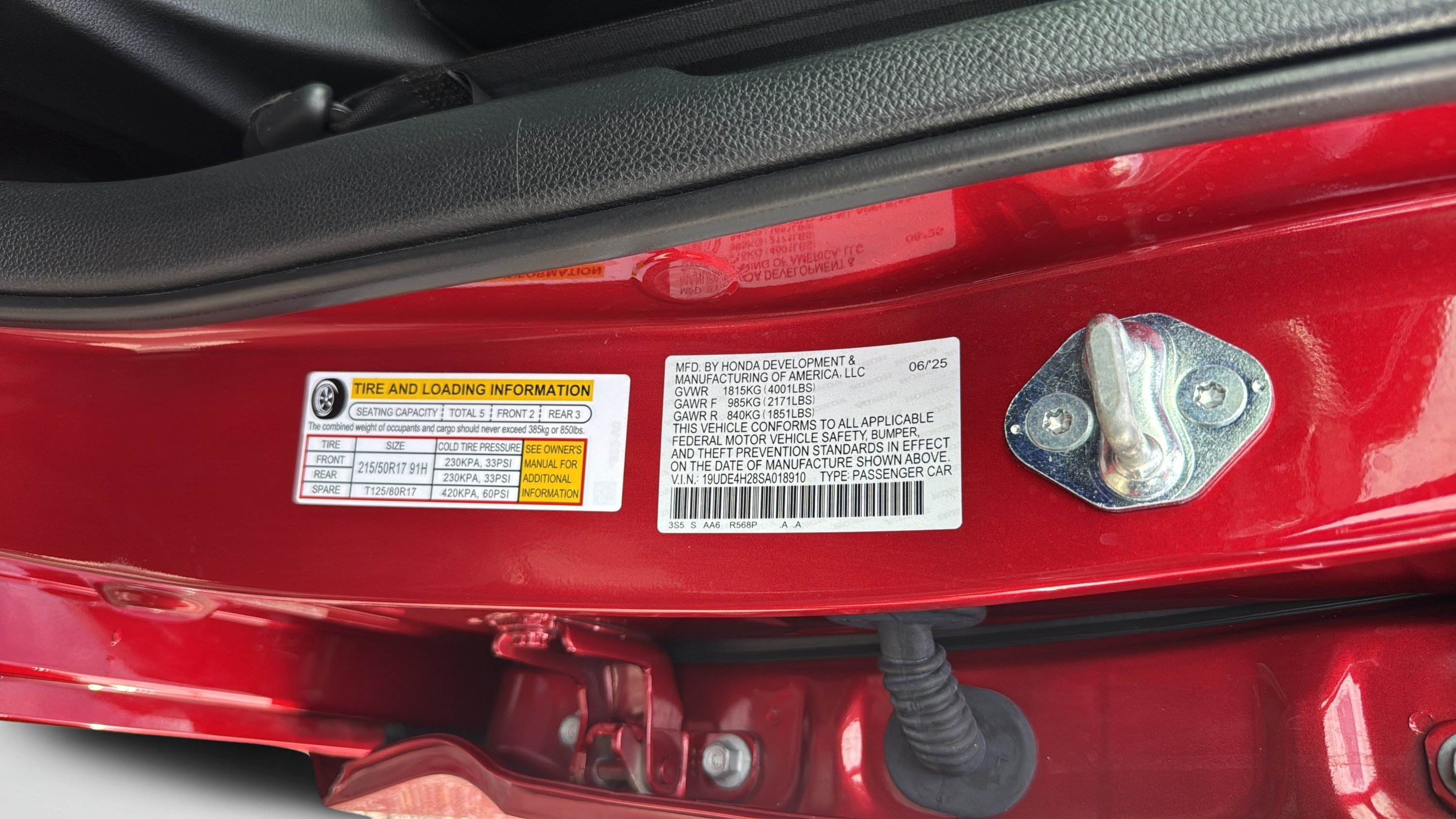 Certified Used 2025 Performance Red Pearl Acura INTEGRA image 67