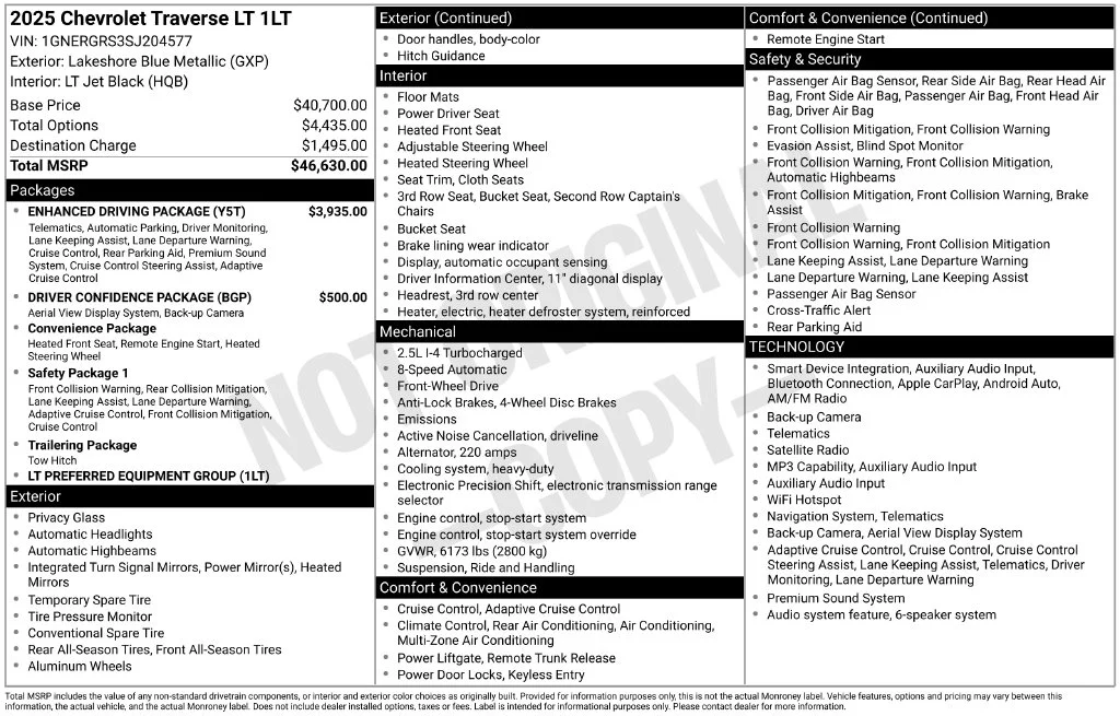 Used 2025 Blue Chevrolet LT image 10