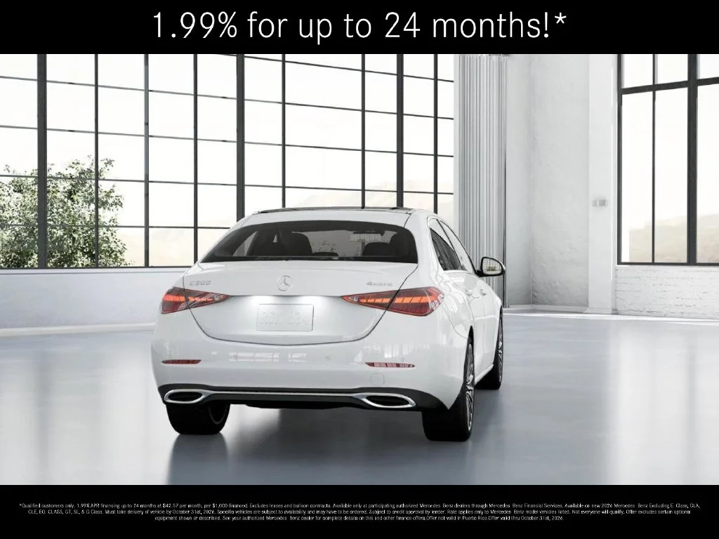 New 2026 Polar White Mercedes-Benz C 300 image 24