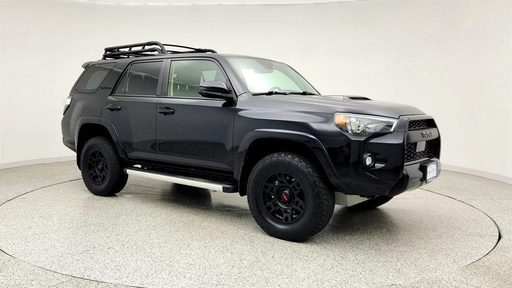 Used 2020 Midnight Black Metallic Toyota TRD Pro 4WD w/ Running Boards image 3
