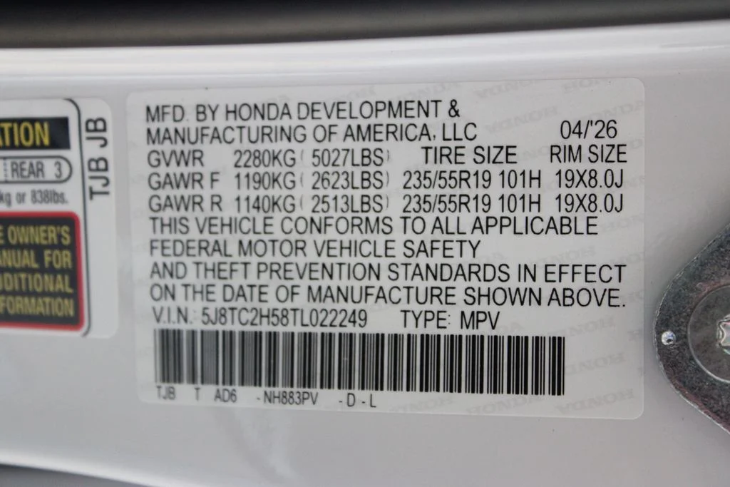 New 2026 Platinum White Pearl Acura Technology Package image 30