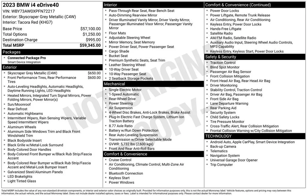 Certified 2023 BMW i4 40 with VIN WBY73AW0XPFN72217 for sale in Carlsbad, CA