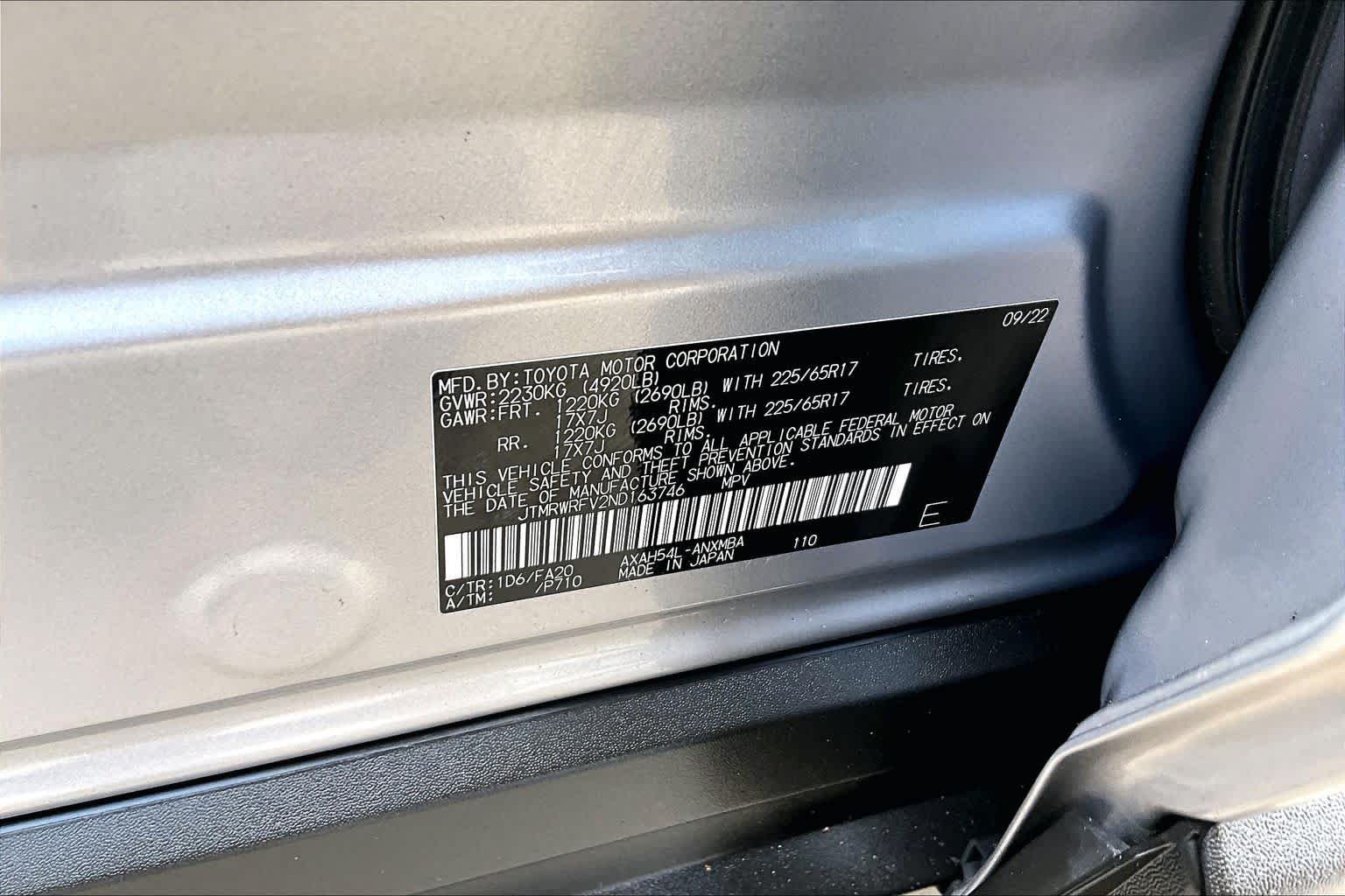 Used 2022 Silver Sky Metallic Toyota Hybrid XLE image 35