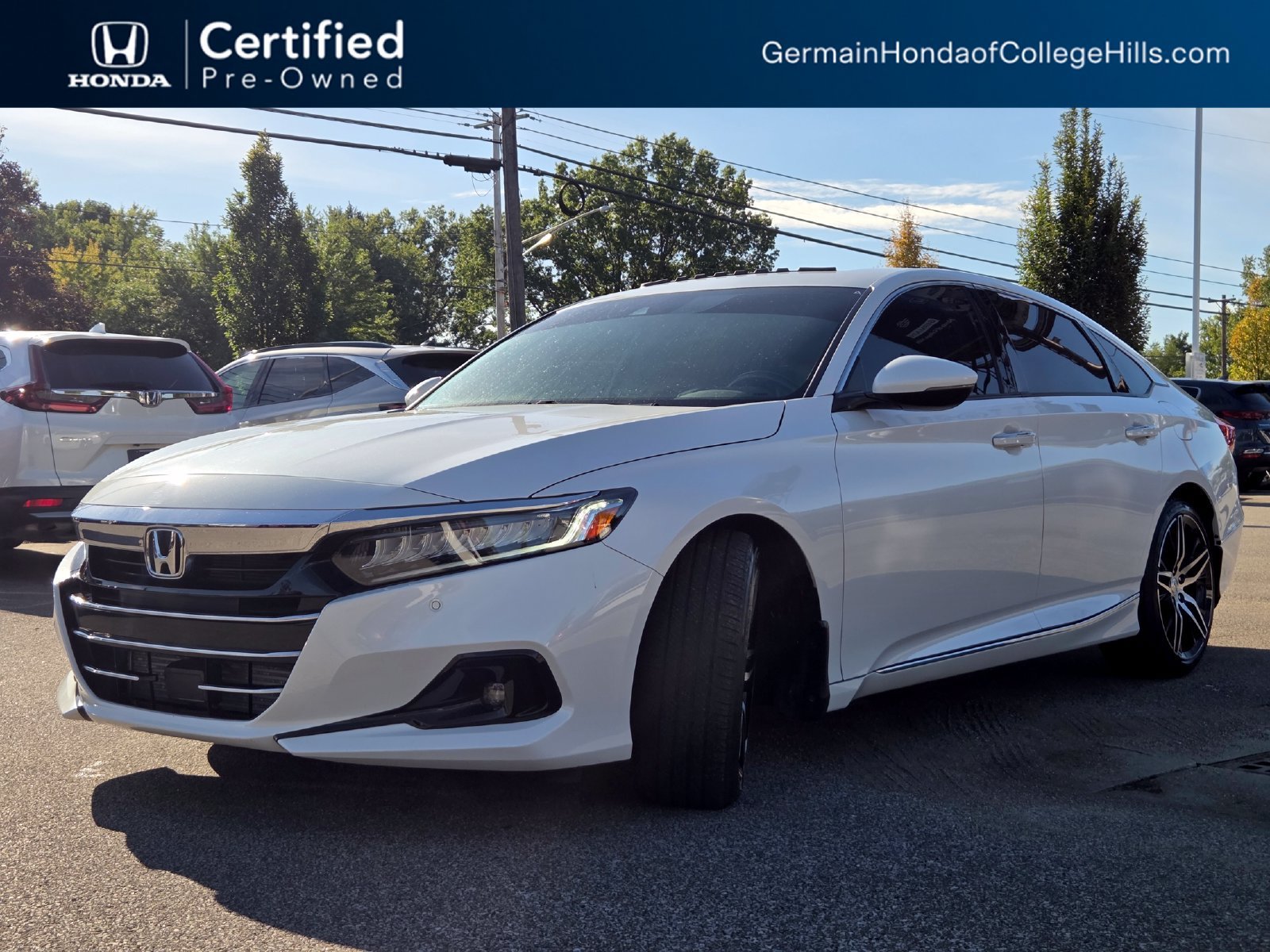 Certified Used 2021 Platinum White Pearl Honda 2.0T Touring image 68