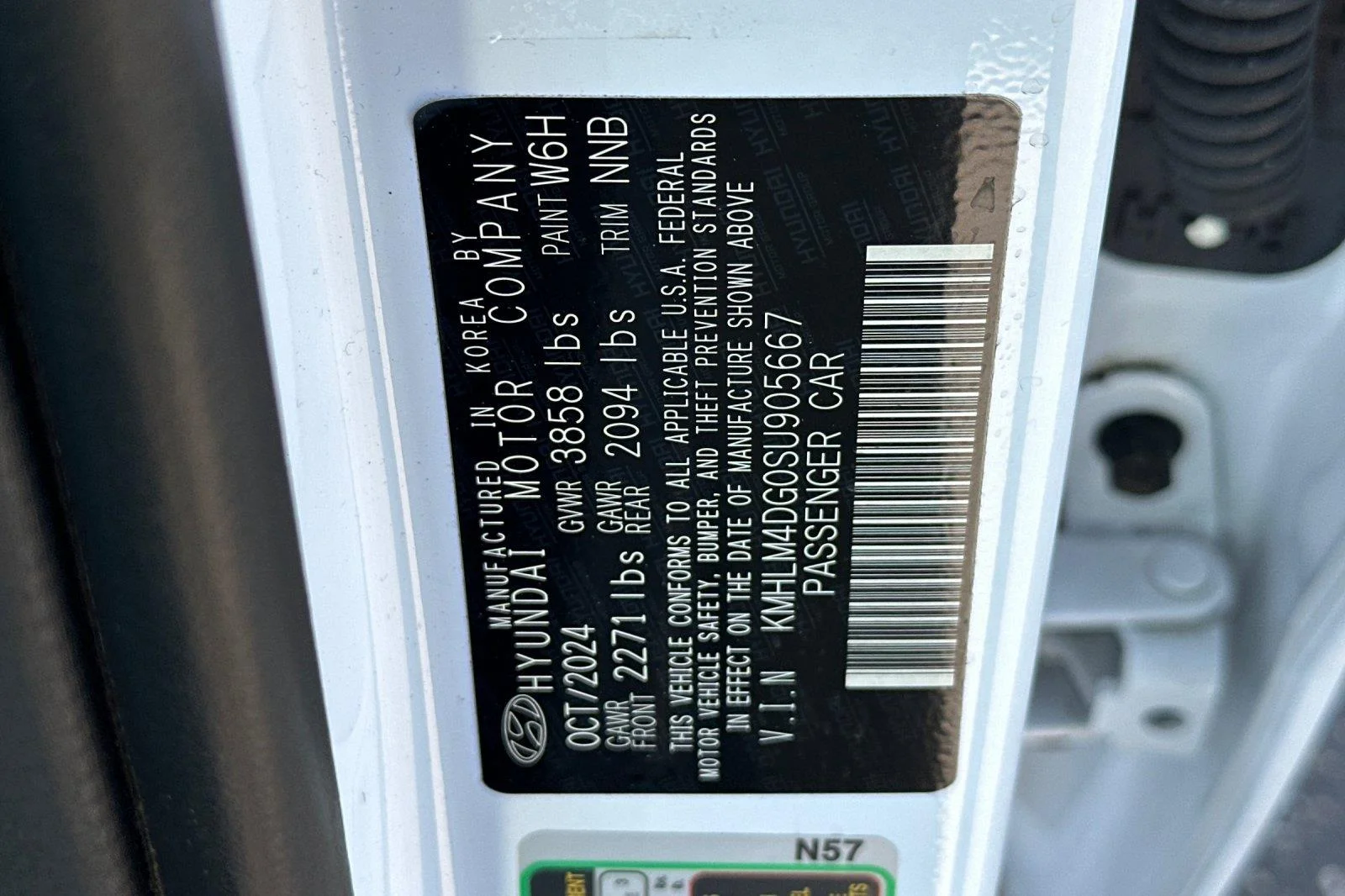 Used 2025 Serenity White Hyundai SEL Sport image 26