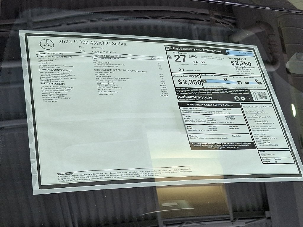 2025 Mercedes-Benz C-Class Sedan C 300 - Photo 58
