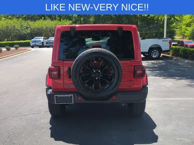 Used 2025 Red Jeep Sahara 4xe image 4