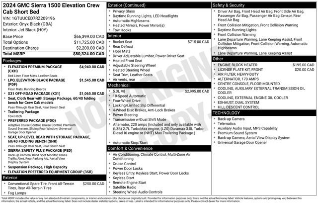 Used 2024 Onyx Black GMC Elevation image 1