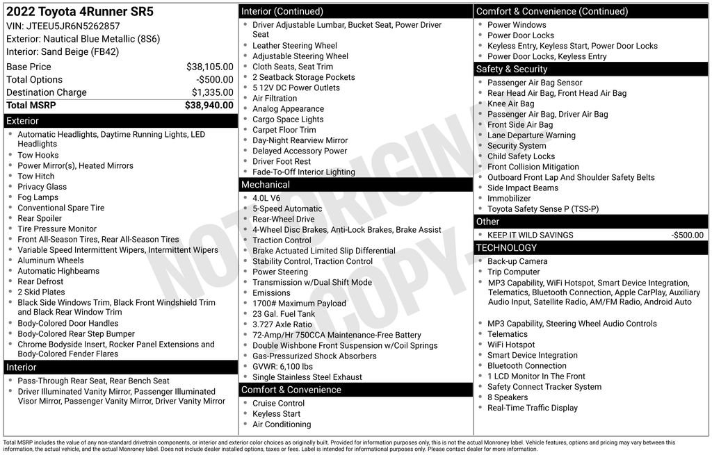 Used 2022 Blue Toyota SR5 image 7