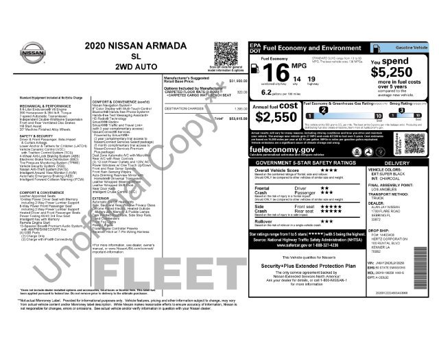 Used 2020 Black Nissan SL image 8