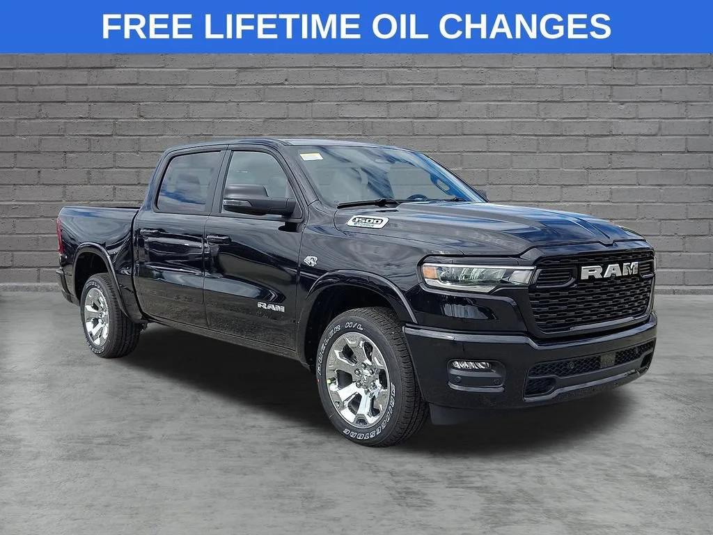 New 2027 Diamond Black Crystal Pearlcoat Ram Big Horn image 1