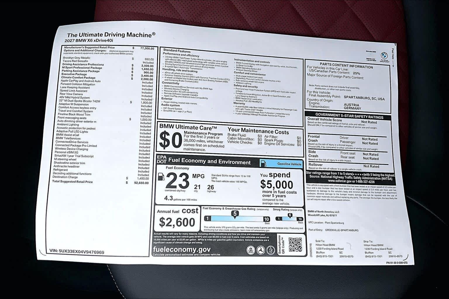 New 2027 Brooklyn Grey Metallic BMW xDrive40i image 18
