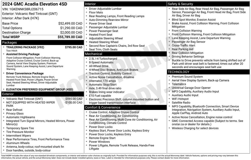 Used 2024 Red GMC Elevation image 26