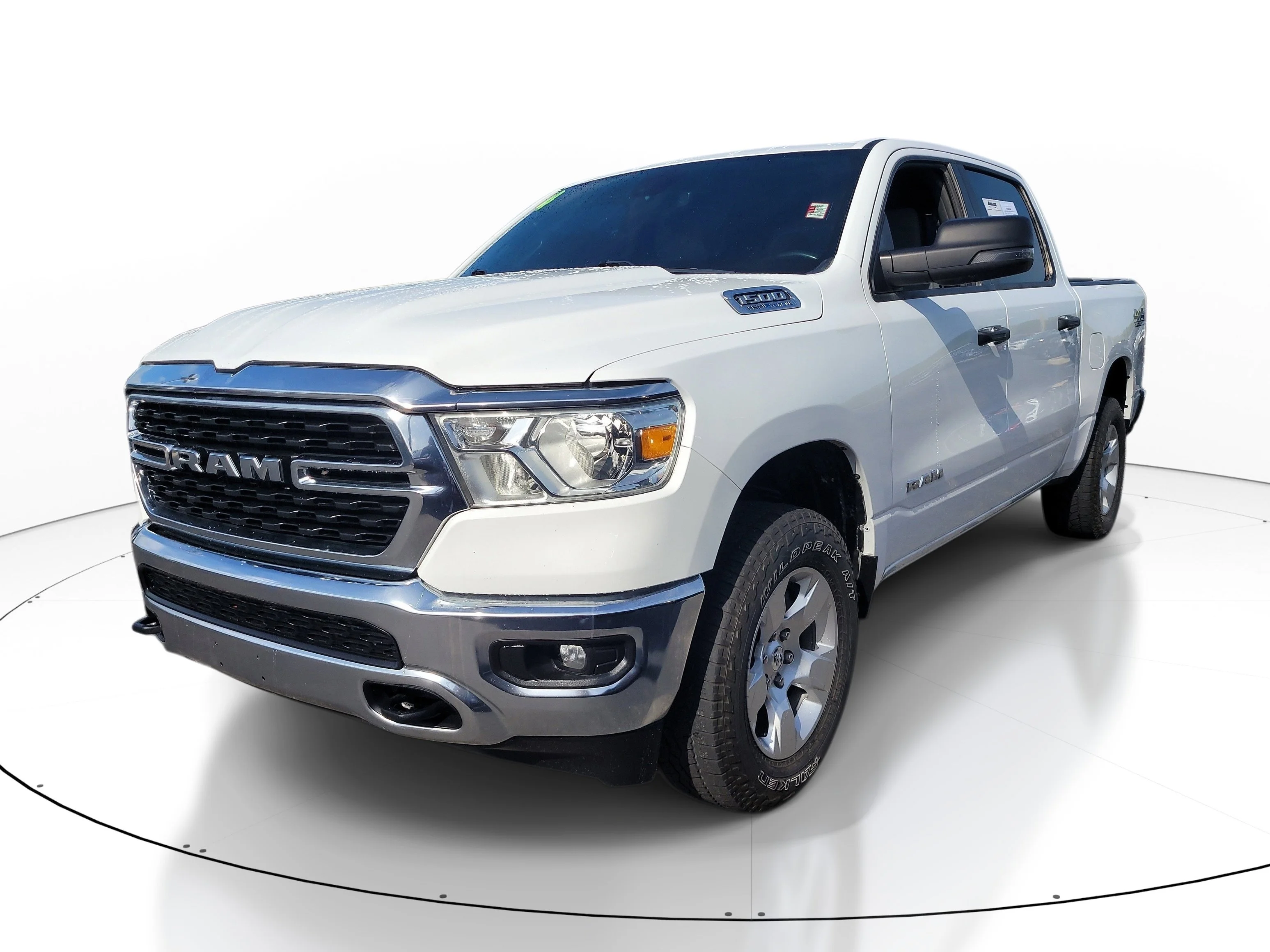 Used 2024 Bright White Clearcoat Ram Big Horn image 3