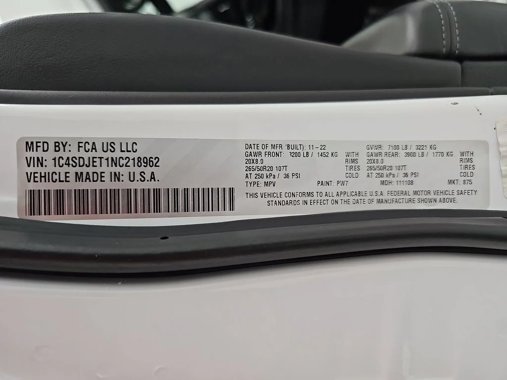 Used 2022 White Dodge Citadel image 55