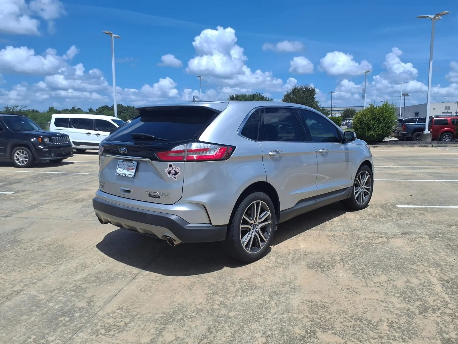 Used 2019 Ford Edge Titanium with VIN 2FMPK3K90KBB21212 for sale in Friendswood, TX