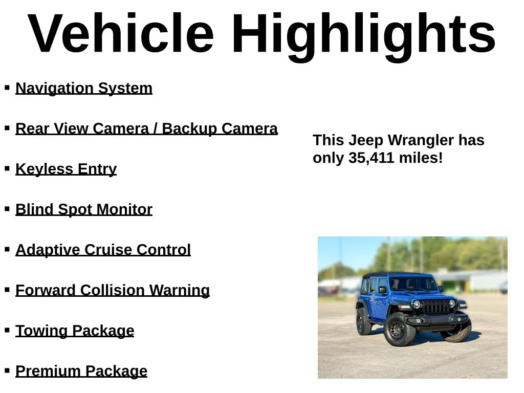 Used 2023 Blue Jeep Sport image 36