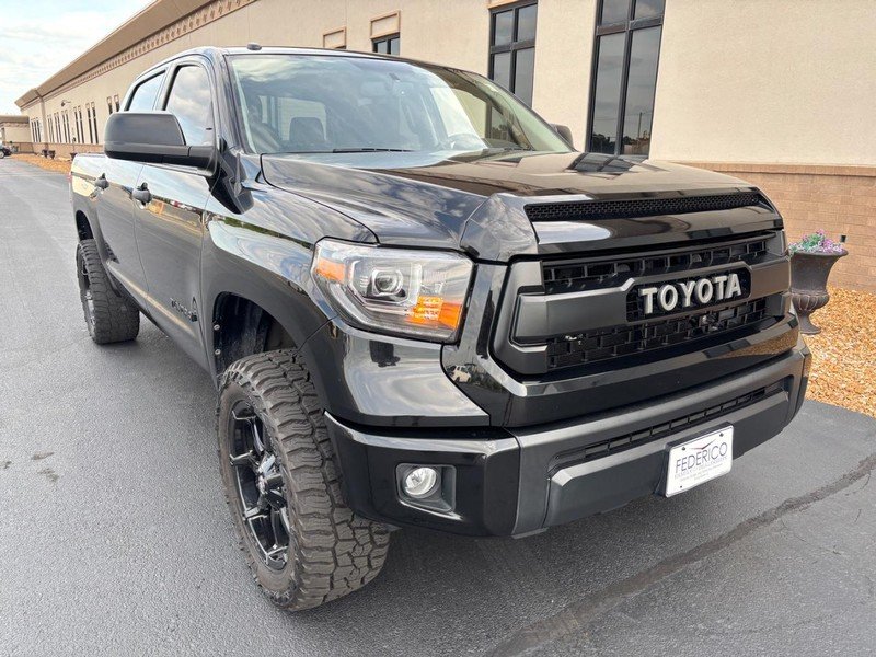 Used 2014 Black Toyota CrewMax 5.7L FFV V8 6-Spd AT SR5 (Natl) image 1