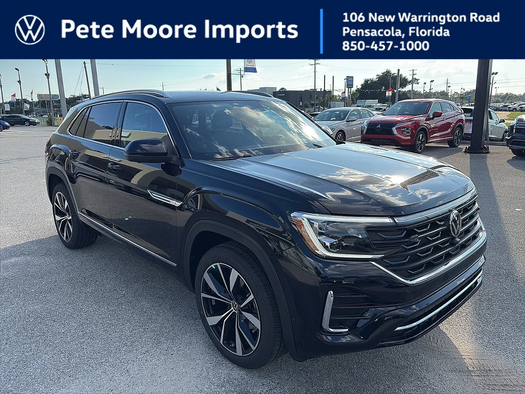 New 2026 Deep Black Pearl Volkswagen 2.0T SEL Premium R-Line 4MOTION image 1