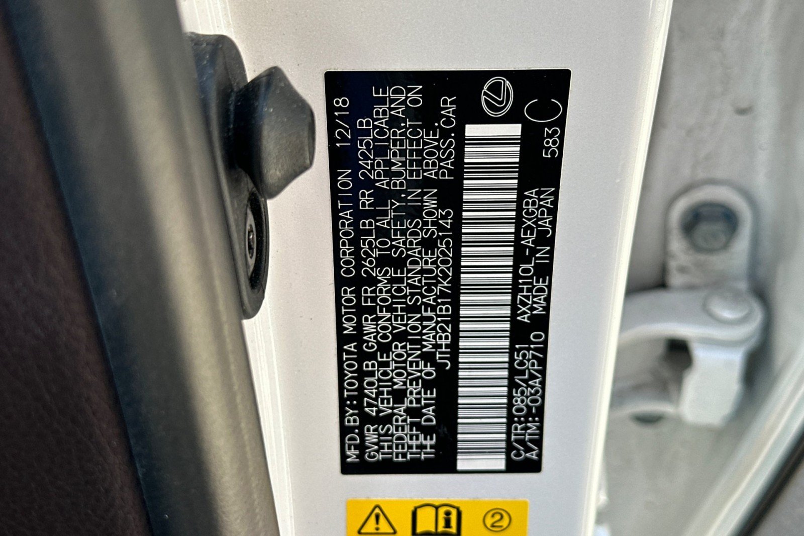 Used 2019 WHITE Lexus ES 300h image 28