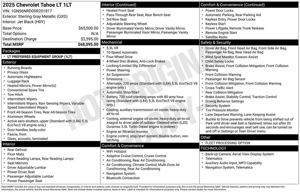 Used 2025 Sterling Gray Metallic Chevrolet LT image 6
