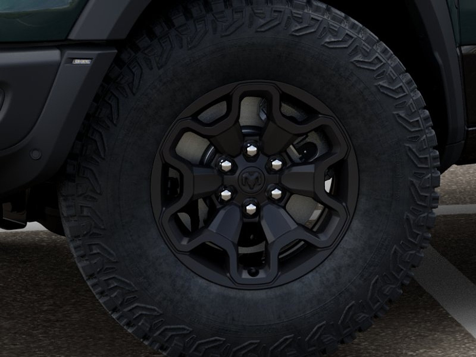 New 2026 Serrano-Green Metallic Exterior Paint RAM RHO Crew Cab 4x4 5