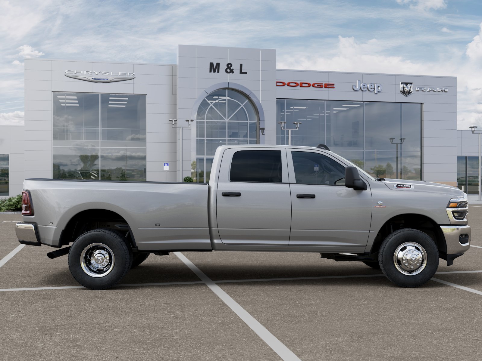 New 2026 Silver-Zynith Exterior Paint RAM Tradesman Crew Cab 4x4 8