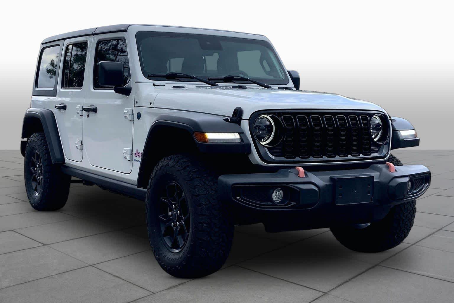 Used 2024 Bright White Clearcoat Jeep Willys image 3
