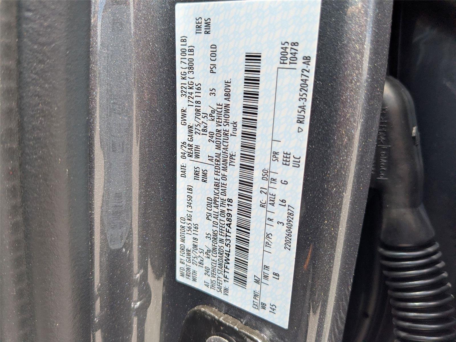 New 2026 Carbonized Gray Metallic Ford Tremor® image 37