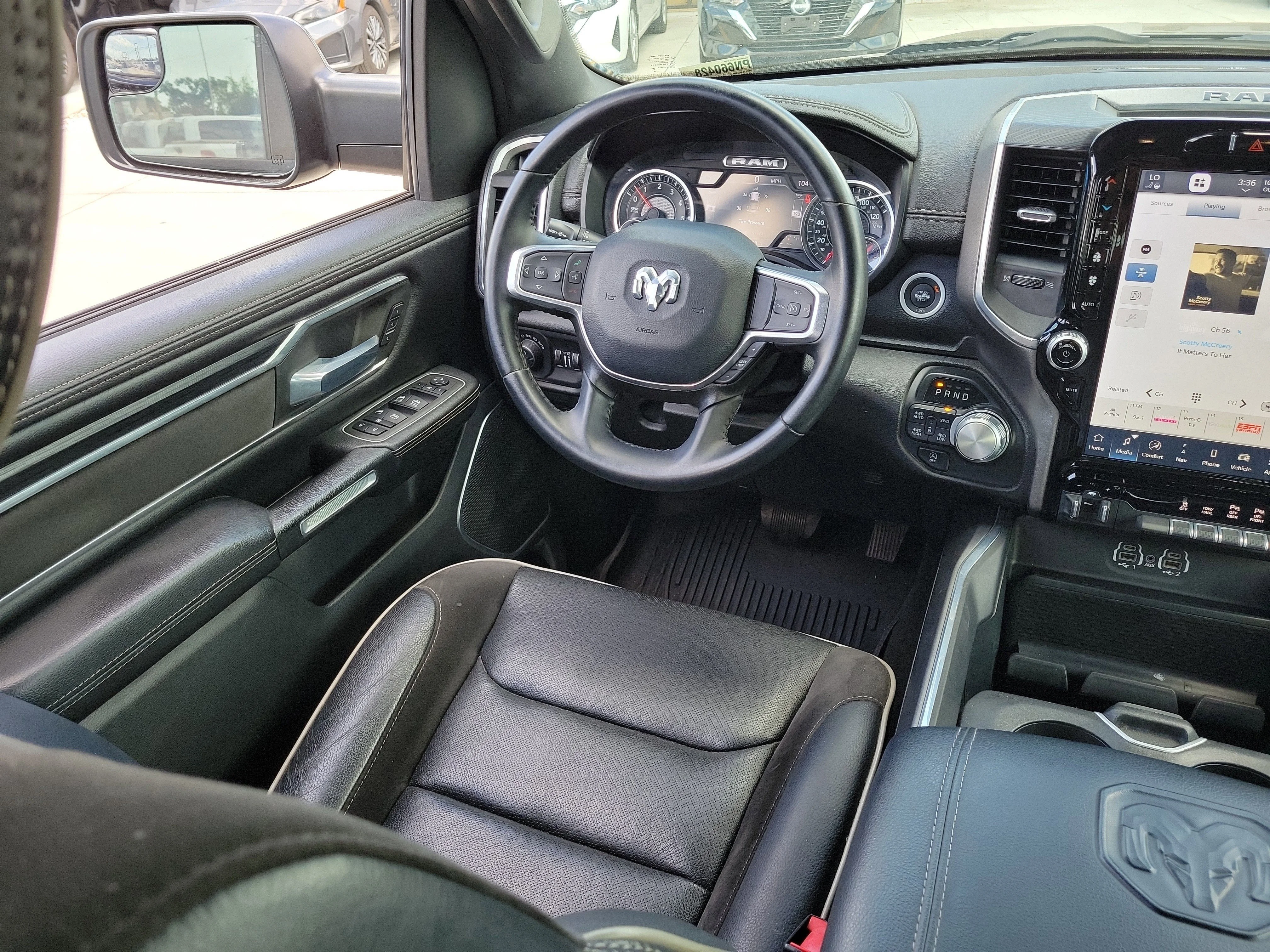 Used 2023 Diamond Black Crystal Pearlcoat Ram Laramie image 17